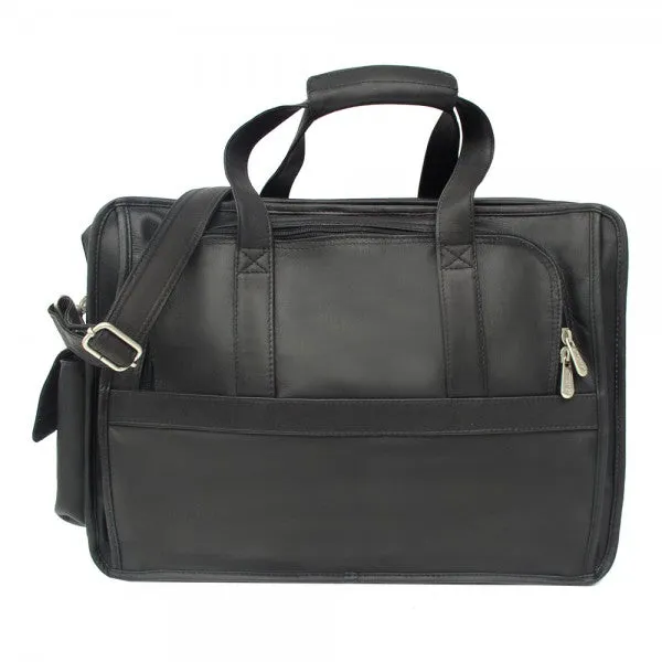 Piel Leather Half Moon Computer Briefcase