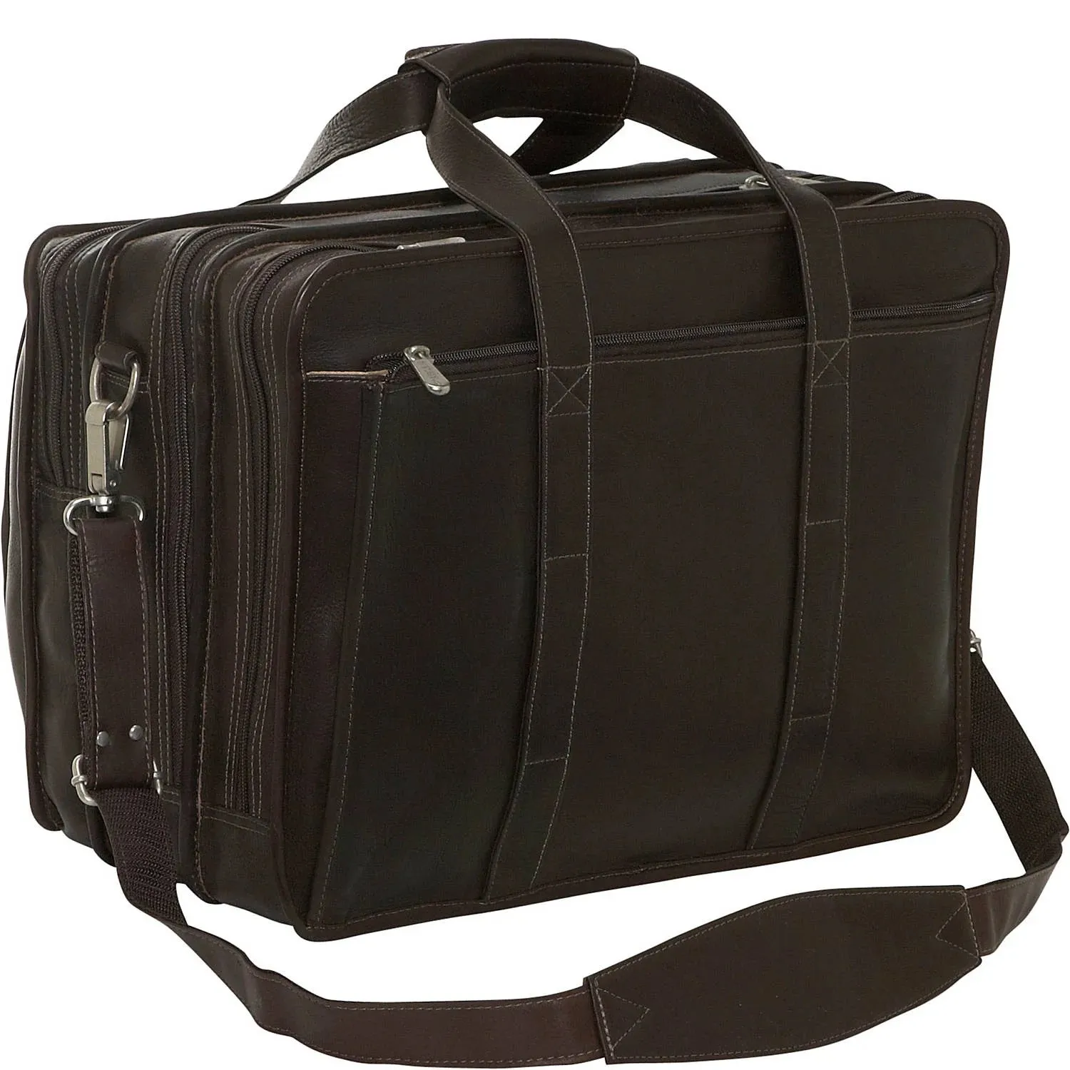 Piel Leather Half Moon Computer Briefcase