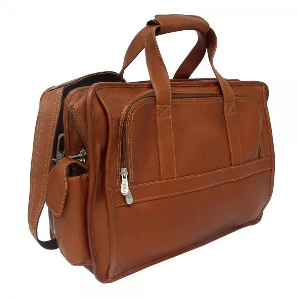Piel Leather Half Moon Computer Briefcase