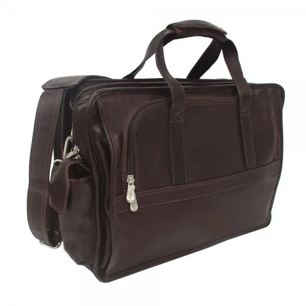 Piel Leather Half Moon Computer Briefcase