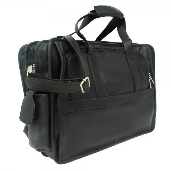 Piel Leather Half Moon Computer Briefcase