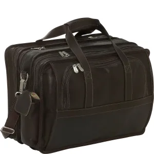 Piel Leather Half Moon Computer Briefcase