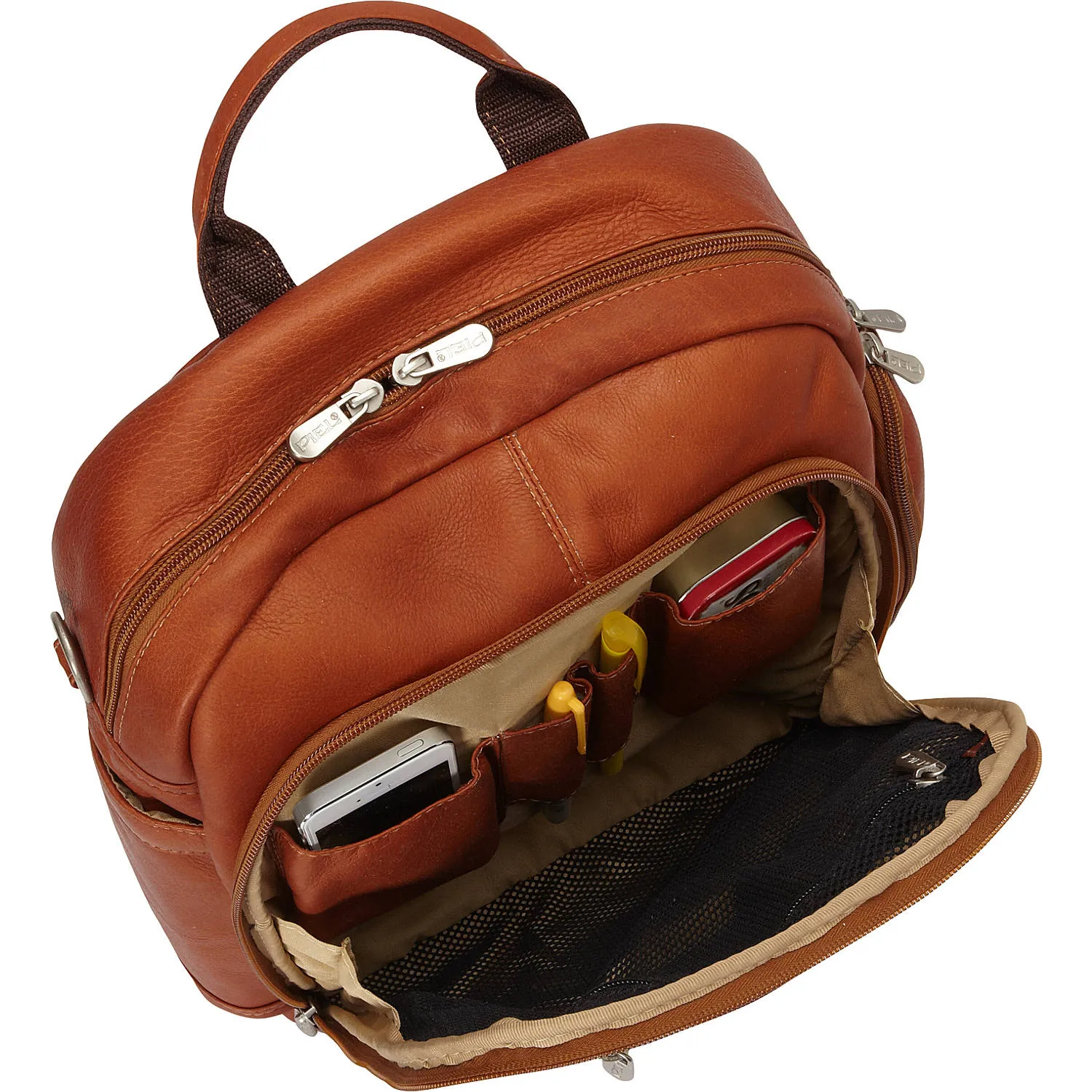 Piel Leather Laptop Backpack/Shoulder Bag