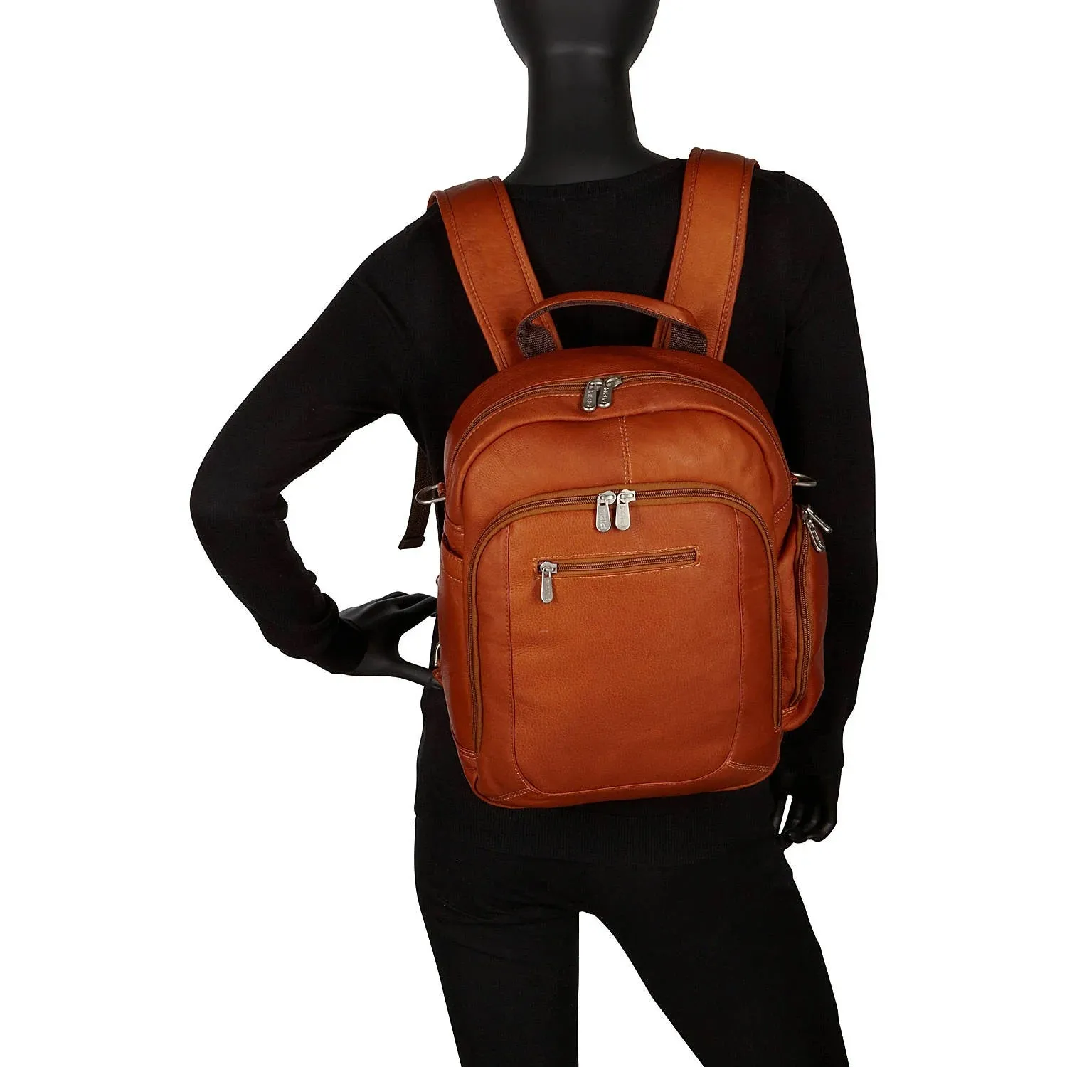 Piel Leather Laptop Backpack/Shoulder Bag
