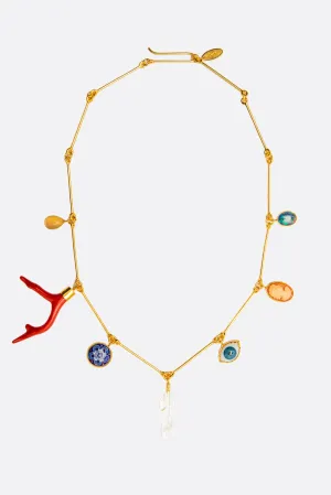 Seven Wire Charm necklace