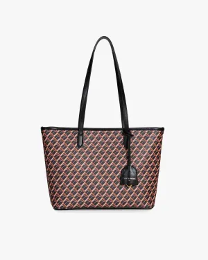 TOTE MONOGRAM PM - Brown and black