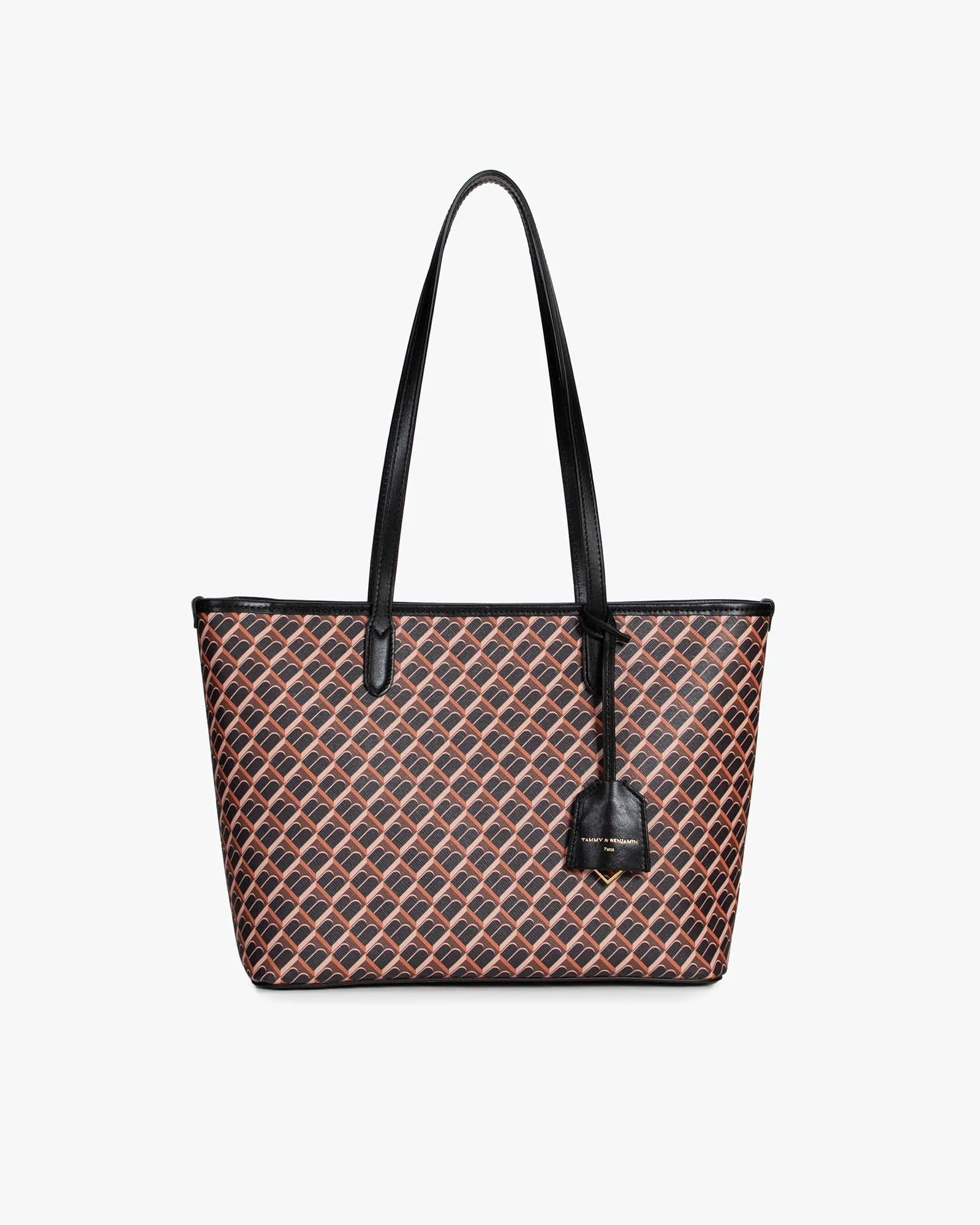 TOTE MONOGRAM PM - Brown and black