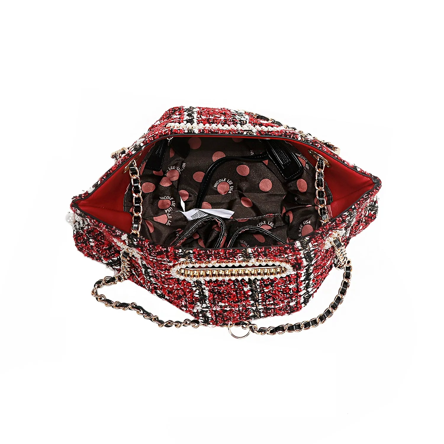 TWEED CLUTCH BAG