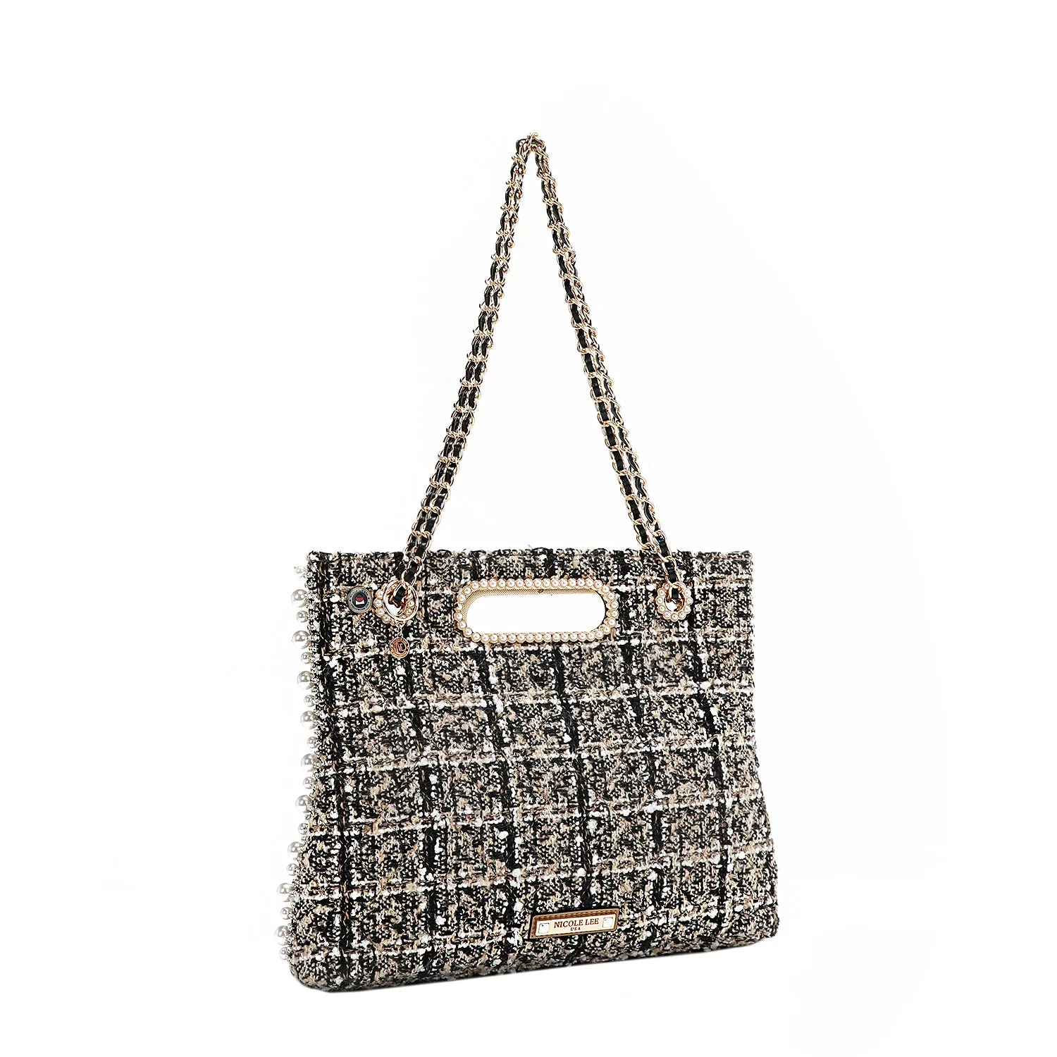 TWEED CLUTCH BAG
