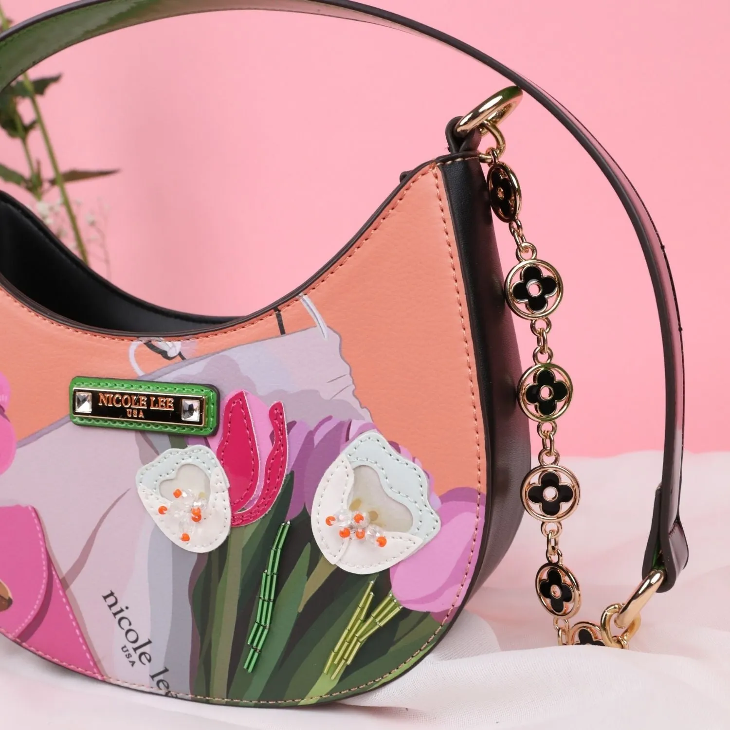 VIOLET BLOSSOM SHOULDER BAG