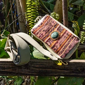 WANDER CROSSBODY BAG   STRAP SET - CORTE WITH JADE - BONE - NO. 15548