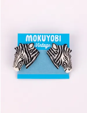 Zebra Vintage Earrings